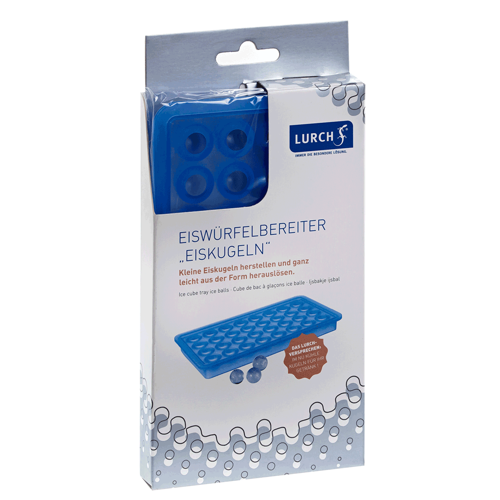 Lurch Isterningbakke runde kugler 2cm Blå